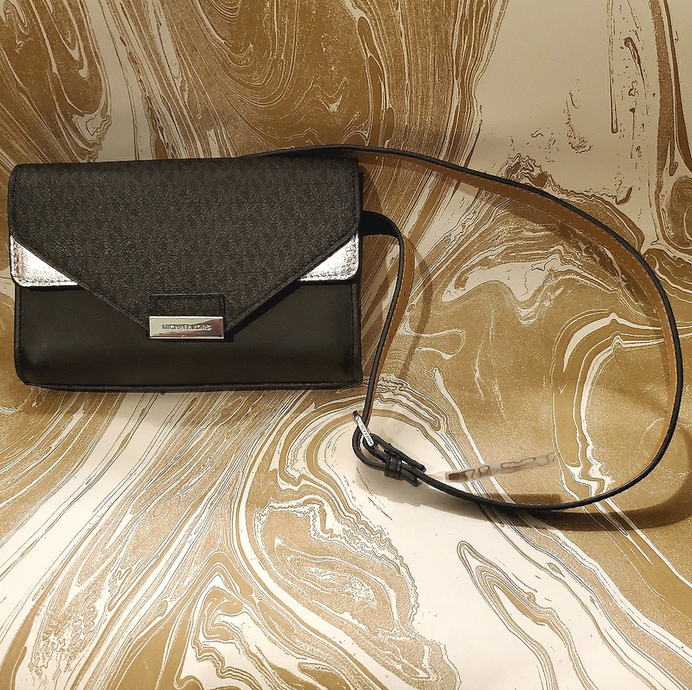 Michael Kors  signature  logo & python belt bag